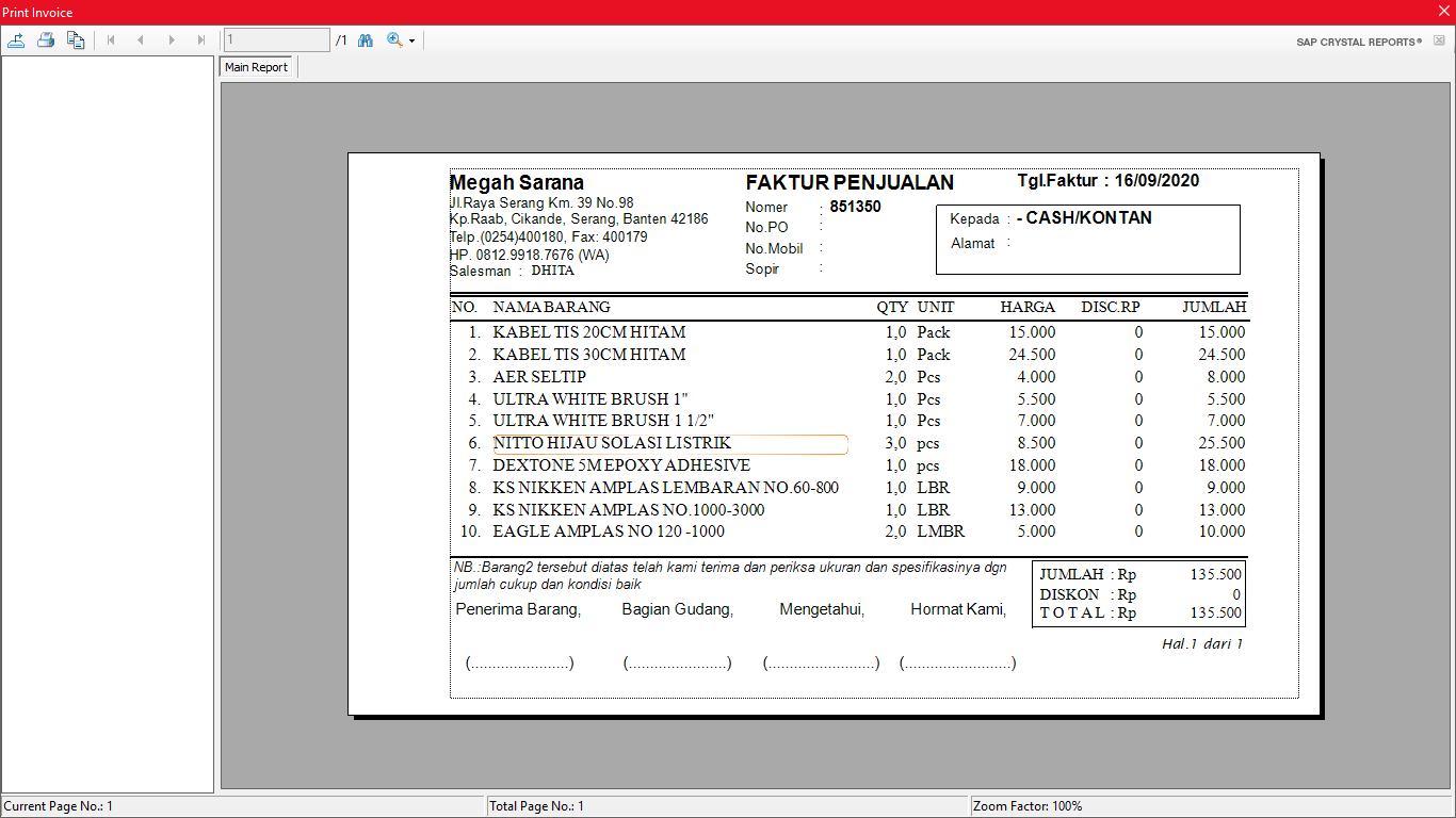 Screenshot Preview Faktur Panjang